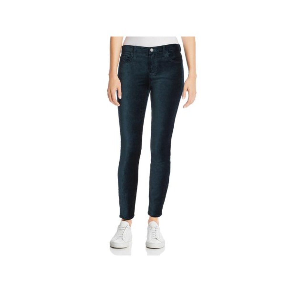7 For All Mankind | Velvet Ankle Skinny Jeans | Green